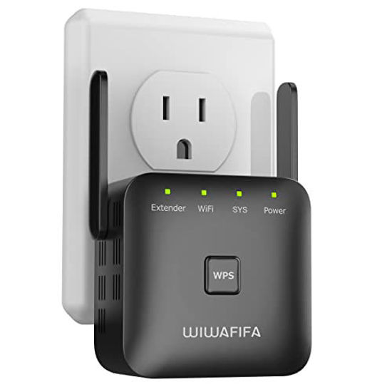 Picture of Wiwafifa WiFi Extender Signal Booster - Coverage Up to 2700 Sq.ft, Newest Generation Wireless Signal Repeater, WiFi Long Range Amplifier with Ethernet Port, Access Point, Compatible with Alexa Devices