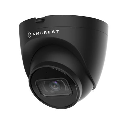 Picture of Amcrest 5MP Turret POE Camera, UltraHD Outdoor IP Camera POE with Mic/Audio, 5-Megapixel Security Surveillance Cameras, 98ft NightVision, 103° FOV, IP67, MicroSD (256GB) Black IP5M-T1179EB-28MM