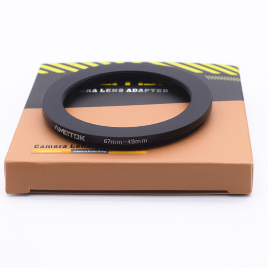 Picture of 67mm Lens to 49mm Camera Lens Adapter,67mm-49mm Filter Step-Down Ring,Compatible All 49mm Filter Accessory.Made from CNC Machined