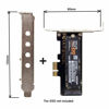 Picture of JSER NVME to PCI-E 4.0 Low Profile PCI-E 3.0 x1 Lane to M.2 NGFF M-Key SSD Nvme AHCI PCI Express Adapter Card