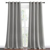 Picture of NICETOWN Silver Grey Room Darkening Curtain Panels 120" Long for RV, Play Room, Studio, 55" Width, 2 Panels, Heat Block Out and Keep Warm Drapes Window Treatment Drapes for Doorway Entryway Patio