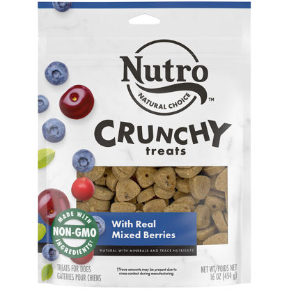 Picture of NUTRO Crunchy Dog Treats with Real Mixed Berries, 16 oz. Bag