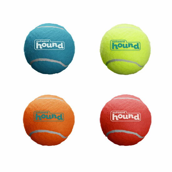 Picture of Outward Hound Squeaker Ballz Fetch Dog Toy, Small- 4 Pack