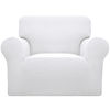 Picture of Easy-Going Stretch Chair Sofa Slipcover 1-Piece Couch Sofa Cover Furniture Protector Soft with Elastic Bottom for Kids, Pet. Spandex Jacquard Fabric Small Checks (Chair, Snow White)