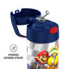 Picture of THERMOS FUNTAINER 12 Ounce Stainless Steel Vacuum Insulated Kids Straw Bottle, Super Mario Brothers