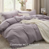 Picture of Bedsure Dusty Purple Duvet Cover Queen Size - Soft Prewashed Queen Duvet Cover Set, 3 Pieces, 1 Duvet Cover 90x90 Inches with Zipper Closure and 2 Pillow Shams, Comforter Not Included