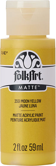 Picture of FolkArt Acrylic Paint in Assorted Colors (2 oz), 2551, Moon Yellow