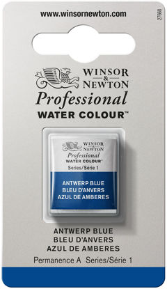 Picture of Winsor & Newton Professional Watercolor, Half Pan, Antwerp Blue