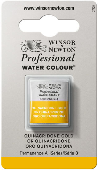 Picture of Winsor & Newton Professional Watercolor, Half Pan, Quinacridone Gold