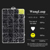 Picture of WangLaap 1450Pcs Acrylic 4x7mm Round Beads Kits Alphabet Letters A-Z and White Heart Yellow Smiley Face for Bracelets Necklaces DIY Jewelry Making (Black)