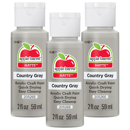 Picture of Apple Barrel Acrylic Paint, Country Grey (Pack of 3) 2 oz, 20526EA