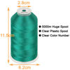 Picture of New brothread - Single Huge Spool 5000M Each Polyester Embroidery Machine Thread 40WT for Commercial and Domestic Machines - Emerald Green (Janome Color)