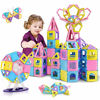 Picture of HOMOFY 88pcs Castle Magnetic Blocks - Learning & Development Magnetic Tiles Building Blocks Kids Toys for 3 4 5 6 7 Years Old Boys Girls Gifts