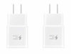 Picture of Samsung 2 Pack Fast Charging Adapter Travel Charger + (2) Micro USB Data Cables - White