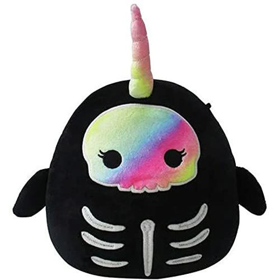 Picture of Squishmallows Official Kellytoy Plush 8 Inch Squishy Soft Plush Toy Animals (Bufinda Narwhal Skeleton)