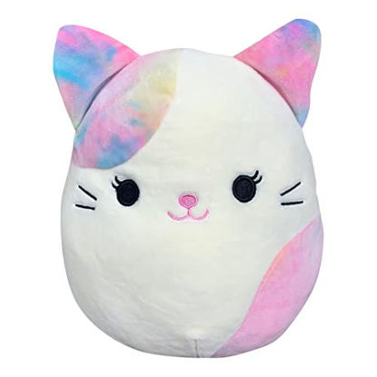 Picture of Squishmallows Official Kellytoy 12 Inch Soft Plush Squishy Toy Animals (Risa Tie Dye Cat)