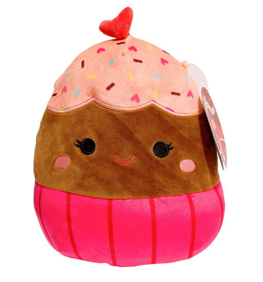 Picture of Squishmallows Kellytoy Valentine Squad Plush Toy (8" Ottie The Cupcake)