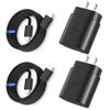 Picture of Type C Charger Fast Charging, 25W USB C Wall Charger Super Fast Charging Block with 6.6FT Android Phone Charger Cable for Samsung Galaxy S23 Ultra/S23/S23+/S22/S22 Ultra/S21/S21 Ultra/S20 Ultra, 2Pack