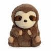 Picture of Aurora® Round Rolly Pet™ Seth Sloth™ Stuffed Animal - Adorable Companions - On-The-Go Fun - Brown 7 Inches