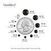 Picture of beadsland Flat Back Crystal Rhinestones Round Gems, Black (1.9-2.0mm) SS6/1440pcs