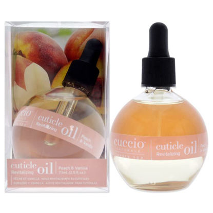 Picture of Cuccio Naturale Revitalizing ,Hydrating Oil For Repaired Cuticles Overnight - Remedy For Damaged Skin And Thin Nails - Paraben, Cruelty-Free Formula - Peach And Vanilla - 2.5 Oz