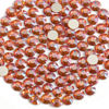 Picture of BEADSLAND 288 Pieces Flat Back Crystal Rhinestones Round Gems,Amber,SS30,6.3-6.5mm