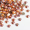 Picture of BEADSLAND 288 Pieces Flat Back Crystal Rhinestones Round Gems,Amber,SS30,6.3-6.5mm