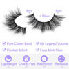 Picture of Eyelashes Natural Look Faux Mink Lashes Fluffy False Eyelashes Wispy Cat Eye Lashes Pack Strip Lashes by Kiromiro