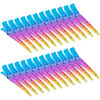 Picture of 24 Packs Duck Bill Clips, Bantoye 2.75 Inches Rustproof Metal Alligator Curl Clips with Holes for Hair Styling, Hair Coloring, Gradient Rainbow