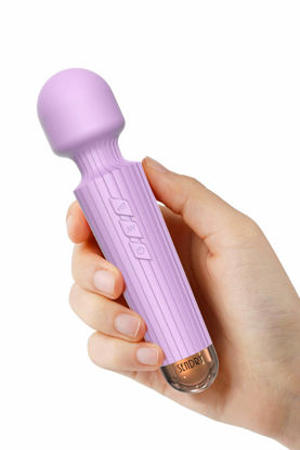 Picture of SENDRY Mini Cordless Massager - Smallest and Strongest 160 Vibration Modes - Handheld Wireless Waterproof Mute Rechargeable Personal Massager (Lavender)