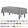 Picture of Exquisite 6 Pack - Premium Plastic Tablecloth 54in. x 108in. Rectangle Table Cover - Checkered