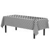 Picture of Exquisite 6 Pack - Premium Plastic Tablecloth 54in. x 108in. Rectangle Table Cover - Checkered