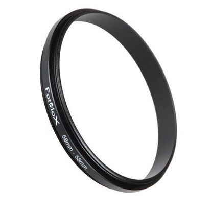 Picture of Fotodiox 58mm - 58mm, 58-58mm Macro Close-up Reverse Ring, Anodized Black Metal Ring, for Nikon, Canon, Sony, Olympus, Pentax, Panasonic, Samsung Camera