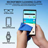 Picture of 6" X 7" Lint Free Microfiber Cleaning Cloth Wipes for Eyeglasses, Glasses, Smartphones and Cell Phones.