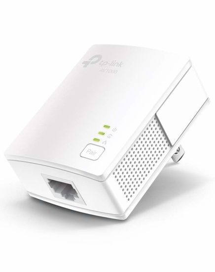 Picture of TP-Link Powerline Ethernet Adapter - AV1000 Gigabit Port, Plug&Play, Ethernet Over Power, Nano Size, Ideal for Smart TV, Online Gaming, Wired Connection Only, Add-on Unit (TL-PA7017)