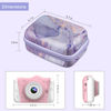 Picture of Fintie Kids Camera Case Compatible with Seckton/GKTZ/WOWGO/OMZER/Suncity/Agoigo/Ourlife/Rindol/Unicorn Toys Digital Camera & Video Camera, Hard Carrying Bag with Inner Pocket, Lilac Marble