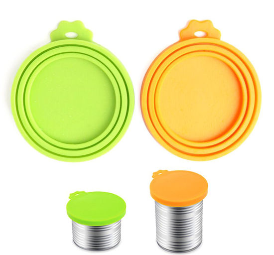 GetUSCart Comtim Pet Food Can Cover Silicone Can Lids for Dog and