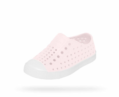 Picture of Native Shoes, Jefferson Child, Kids Lightweight Sneaker, Milk Pink/Shell White, 3 M US Little Kid