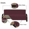 Picture of Easy-Going Futon Sofa Slipcover Reversible Sofa Cover Armless Futon Cover Furniture Protector Couch Cover Water Resistant Pets Kids Children Dog Cat (Futon, Wine/Beige)