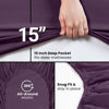 Picture of Utopia Bedding Queen Fitted Sheet - Bottom Sheet - Deep Pocket - Soft Microfiber -Shrinkage and Fade Resistant-Easy Care -1 Fitted Sheet Only (Purple)