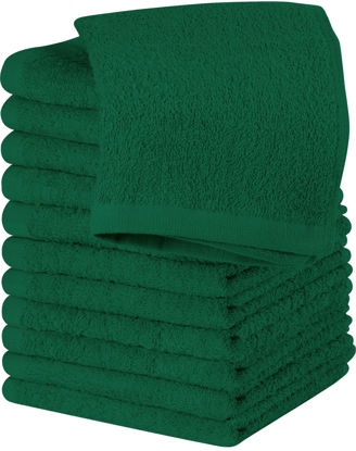 Bargain Hunters 10-Pack: Absorbent 100% Cotton Kitchen Dish Cloths 12x12  Face Wash Cloth