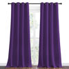 Picture of NICETOWN Purple Blackout Curtains 90 inches Long, Niose Reducing and Thermal Insulated Room Darkening Curtains for Girls Bedroom Living Room Window Decoration (55 inches Wide, 2 Panels)