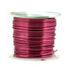 Picture of Mandala Crafts Anodized Aluminum Wire for Sculpting, Armature, Jewelry Making, Gem Metal Wrap, Garden, Colored and Soft, 1 Roll(16 Gauge, Raspberry)