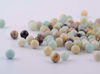 Picture of Natural Stone Beads 100pcs 8mm Amazonite Round Genuine Real Stone Beading Loose Gemstone Hole Size 1mm DIY Charm Smooth Beads for Bracelet Necklace Earrings Jewelry Making (Amazonite Stone)