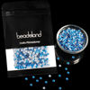 Picture of Beadsland Hotfix Rhinestones, 1440pcs Flatback Crystal Rhinestones for Crafts Clothes DIY Decorations, Capri Blue, SS20, 4.6-4.8mm