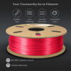 Picture of Duramic 3D Shiny Silk PLA Filament 1.75mm Red, Shiny Red PLA Filament Dimensional Accuracy +/- 0.05 mm 1kg Spool(2.2 lbs)