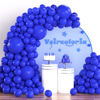 Picture of Voircoloria 130pcs Royal Blue Balloons Different Sizes 18" 12" 10" 5" Party Latex Balloons for Birthday Graduation Baby Shower Anniversary Nautical Party Decorations