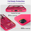 Picture of OTOFLY Designed for iPhone 13 Case, Silicone Shockproof Slim Thin Phone Case for iPhone 13 6.1 inch Neon Pink