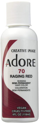 Picture of Adore Semi Permanent Hair Color - Vegan and Cruelty-Free Hair Dye - 4 Fl Oz - 070 Raging Red (Pack of 1)