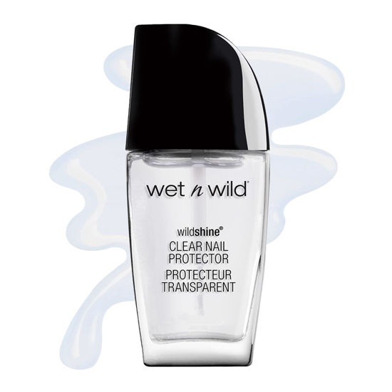 Picture of wet n wild Nail Polish Wild Shine, Clear Nail Protector, Nail Color